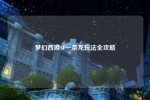 夢幻西游SF一條龍玩法全攻略