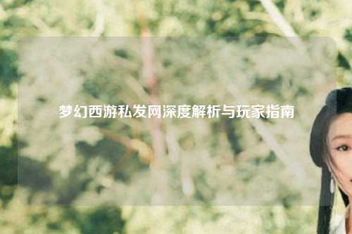 夢幻西游私發網深度解析與玩家指南