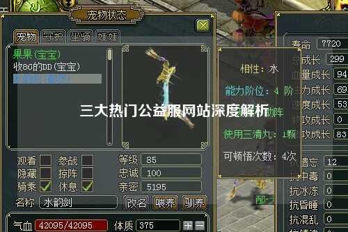 三大熱門公益服網站深度解析