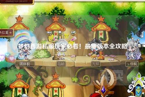 夢幻西游私服玩家必看！最新版本全攻略